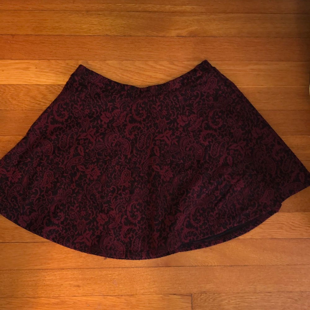 Lace/floral skater skirt